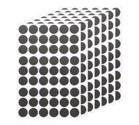 QUARKZMAN 7 Hojas/378PCS Pegatinas Autoadhesivas para Tapar Agujeros de Tornillos 2.1cm Tapones Autoadhesivos de PVC para Muebles Armarios de Madera Mesas Estanterías Gris Hierro