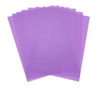 QUARKZMAN 7 pcs Láminas De Plástico De Colores, Película Ámbar Transparente A4 Gel De Corrección De Color Filtro De Luz Impermeable 11.7 X 8.3 Hoja para Manualidades DIY (Púrpura)
