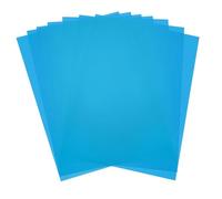 QUARKZMAN 7 pcs Láminas Plásticas De Colores, Película Ámbar Transparente A4 Gel De Corrección De Color Filtro De Luz Impermeable Hoja De 11.7 x 8.3 para Manualidades DIY, Foto (Azul)
