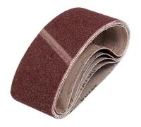 QUARKZMAN 76mm x 457mm Bandas de Lija Set, 5pcs Cintas Abrasivas 40 Grano Correa para Lijadoras Óxido Aluminio para Carpintería Pulido de Metal Afilador de Cuchillo