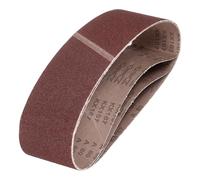 QUARKZMAN 76mm x 610mm Bandas de Lija Set, 5pcs Cintas Abrasivas 80 Grano Correa para Lijadoras Óxido Aluminio para Carpintería Pulido de Metal Afilador de Cuchillo