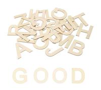 QUARKZMAN 78 Pcs Letras De Madera 3.15"/8CM Letras De Madera Para Manualidades Letras En Bloque Sin Acabar Para Decoración Del Hogar DIY Decoración De Pared Aprendizaje De Ortografía