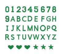 QUARKZMAN 78 Pcs Letras Y Números Hierro Parches Letras A-Z 1.6 Pulgadas Y Parches Números 0-9 Para Ropa Números Hierro Verdes Parches Bordados Pequeños Para Chaqueta Ropa Sombrero Calcetín