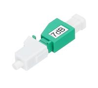 QUARKZMAN 7db Atenuador de Fibra LC LC/APC SM Monomodo Fijo | Paquete de 1, Atenuador Óptico de Fibra Macho a Hembra, para Transmisión de Fibra Óptica