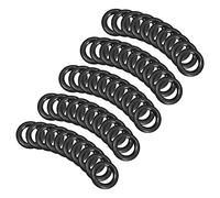 QUARKZMAN 7mm x 4mm x 1.5mm Nitrilo Goma Juntas Tóricas x 50uds Redondo Junta Arandela para Grifo Plomería Reparación Sellado Conexión [Negro]