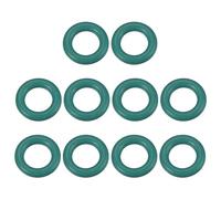 QUARKZMAN 7x4x1.5mm Flúor Goma Juntas Tóricas x 20uds Sellado Junta para Grifo Automoción, Verde