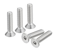 QUARKZMAN #8-32x3/4" Plana Avellanada Hueca Cabeza Tornillos, 25uds 304 Inoxidable Acero Hexagonal Zócalo Plana Cabeza Tornillos, Completa Rosca, Avellanados Pernos