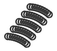 QUARKZMAN 8,5mm x 5,5mm x 1,5mm Nitrilo Goma Juntas Tóricas x 50uds Redondo Junta Arandela para Grifo Plomería Reparación Sellado Conexión [Negro]