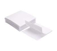 QUARKZMAN 8 Juegos De Tiras De Gancho Y Bucle Con Adhesivo 4.3"x4.3" Cinta De Gancho Y Bucle De Doble Cara Nylon Autoadhesivo Para Hogar Oficina Coche, Blanco