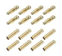 QUARKZMAN 8 Pares Banana Enchufes Conector 3mm Macho Hembra Banana Enchufe para Altavoz Cable RC Batería ESC Motor