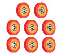 QUARKZMAN 8 Pcs Rodamientos Guía Plásticos Tipo U Ranurados 6x39x9mm, Ruedas Rodillos Poleas Tipo U, (Rojo)