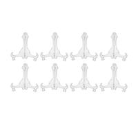 QUARKZMAN 8 Pcs Soportes Para Placas Acrílicos, Soportes Para Exhibición De Placas Plegables De 18 Pulgadas, Para Cuadros Decorativos, Portarretratos, Revistas, Transparentes