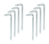 QUARKZMAN 8 Pcs T30 Llave De Seguridad Anti Manipulación Torx Blanco
