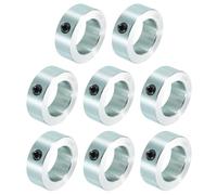 QUARKZMAN 8 Pezzi Collari Per Albero Con Vite Di Bloccaggio Foro 1-3/8" Acciaio Al Carbonio, Diametro Esterno 2-1/8", Larghezza 3/4" Collare Di Bloccaggio Per Guida Albero Lineare