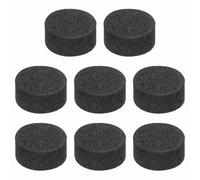 QUARKZMAN 8 Piezas De Almohadillas De Aislamiento Para Altavoces De Un Solo Lado, 10mmx5mm Base De Absorción De Choques De Espuma Antideslizante, Negro