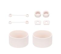 QUARKZMAN 8 Piezas De Conjunto De Accesorios De Para Taza Stanley De 30/40oz, Incluye 2 Tapas Para Pajita, 2 Tapones Antifugas Para Abertura, 2 Tapones, 2 Protecciones, Rosa Claro