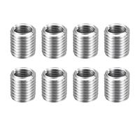 QUARKZMAN 8 Piezas De Insertos Para Reparación De Rosca M20 X 2.5 Macho A M16 X 2 Hembra 22 Mm De Largo Tuercas Reductoras De Acero Inoxidable Manguitos Autoperforantes Métricos