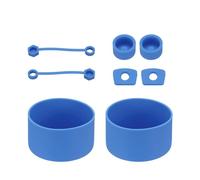 QUARKZMAN 8 Piezas De Juego De Accesorios De Para Stanley Tumbler Cup De 30/40oz, Incluye 2 Tapas Para Pajita, 2 Tapones Antifugas Para Abertura, 2 Tapones Antifugas, 2 Fundas, Azul