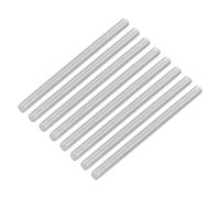 QUARKZMAN 8 Piezas de Varilla Roscada Completa, M3 x 45mm, Varilla Roscada Acero Inoxidable 304, Rosca a la Derecha, Pernos de Barra M3-0.5 para Ensamblaje de Muebles y Maquinaria