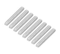 QUARKZMAN 8 Piezas de Varilla Roscada Completa, M4 x 25mm, Varilla Roscada Acero Inoxidable 304, Rosca a la Derecha, Pernos de Barra M4-0.7 para Ensamblaje de Muebles y Maquinaria