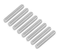 QUARKZMAN 8 Piezas de Varilla Roscada Completa, M6 x 35mm, Acero Inoxidable 304, Rosca a la Derecha, Pernos de Barra M6-1 para Ensamblaje de Muebles y Maquinaria