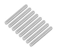 QUARKZMAN 8 Piezas de Varilla Roscada Completa, M6 x 50mm, Acero Inoxidable 304, Rosca a la Derecha, Pernos de Barra M6-1 para Ensamblaje de Muebles y Maquinaria