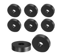 QUARKZMAN 8 piezas Espaciadores de Goma 40mm OD 12mm ID 10mm de Altura Espaciador Redondo Antivibración de Goma Arandelas Gruesas de Goma para Accesorios de Hogar y Coche