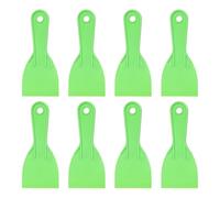 QUARKZMAN 8 Piezas Espátula De agramasa 2.95" Cuchillas De agramasa Plásticas Flexibles Desechables Herramienta De Limpieza ParaPintura Reparación Parches Pintura Verde