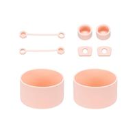 QUARKZMAN 8 Piezas Juego De Accesorios De Para Stanley Tumbler Cup De 30/40oz, Incluye 2 Tapas Para Pajilla, 2 Tapones Antifugas Para Abertura, 2 Tapones Antifugas,2 Fundas Para Vaso, Rosa