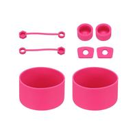 QUARKZMAN 8 Piezas Juego De Accesorios De Para Stanley Tumbler Cup De 30/40oz, Incluye 2 Tapas Para Pajita, 2 Tapones Antifugas Para Abertura De Pajita, 2 Tapones, 2 Fundas Para Vaso, Rosa