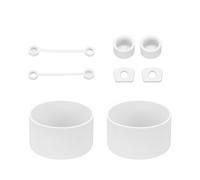 QUARKZMAN 8 Piezas Juego De Accesorios De Para Stanley Tumbler Cup De 30/40oz, Incluye 2 Tapas Para Pajita, 2 Tapones Antifugas Para Abertura, 2 Tapones Antifugas,2 Protectores, Blanco