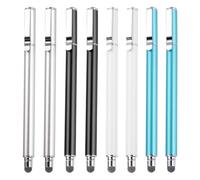 QUARKZMAN 8 Piezas Lápices Estilográficos para Pantallas Táctiles Estilógrafo Capacitivo Universal Sensibilidad para Teléfono Tableta De Pantalla Táctil Negro Azul Cielo Plateado Blanco