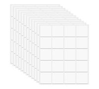 QUARKZMAN 80 piezas de puntos adhesivos de cinta de doble cara, puntos adhesivos de dos caras Nano, puntos adhesivos cuadrados transparentes removibles sin rastro, 25 x 25 x 0.8 mm