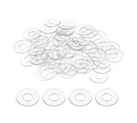 QUARKZMAN 80 Pz Arandelas Planas PVC Transparentes M5 5mm Diámetro Interno 12mm Diámetro Externo 1mm Grosor Arandela Vidrio Para Puerta Ducha Junta Para Manija Puerta Ducha Transparentes