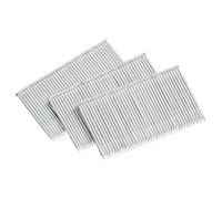 QUARKZMAN 800 Piezas Clavos Brad Calibre 14 Longitud 2" Clavos Rectos Para Acabado Clavos De Acero Al Carbono Galvanizados Para Carpintería Y Construcción Color Azul Plateado