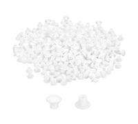 QUARKZMAN 800 Piezas Tapones para Agujeros de Tornillo Tapones Redondos de Botón de Plástico de 5mm (3/16") Diámetro Tapas de Cierre de Agujero de Tipo Flush Color Blanco