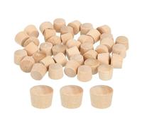 QUARKZMAN 80pcs Tapón de Madera, 10mm Tapones de Madera para Sellar Nudos Tapones de Agujero de Madera en Forma de Seta para Cocina Gabinete Muebles Estantería Estantes, 8.5x8mm(ID *Al.)