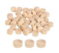 QUARKZMAN 80pcs Tapón de Madera, 10mm Tapones de Madera para Sellar Nudos Tapones de Agujero de Madera en Forma de Seta para Cocina Gabinete Muebles Estantería Estantes, 9x6mm(ID *Al.)