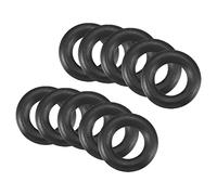 QUARKZMAN 8mm x 4mm x 2mm Nitrilo Goma Juntas Tóricas x 10uds Redondo Junta Arandela para Grifo Plomería Reparación Sellado Conexión [Negro]