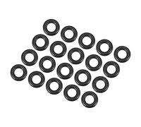QUARKZMAN 8mm x 4mm x 2mm Nitrilo Goma Juntas Tóricas x 20uds Redondo Junta Arandela para Grifo Plomería Reparación Sellado Conexión [Negro]