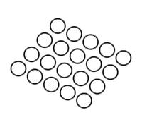QUARKZMAN 8mm x 6mm x 1mm Nitrilo Goma Juntas Tóricas x 20uds Redondo Junta Arandela para Grifo Plomería Reparación Sellado Conexión [Negro]