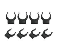 QUARKZMAN 8Pcs 1.65''x1.42'' Patas Niveladoras de Plástico Negro | Clips de Pie, Hebilla para Muebles, Patas de Plástico para Zócalos, Clips de Nivelación, para Cocina, para Sofá Armario Mesa