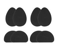QUARKZMAN 8Pcs 2 Pares de Almohadillas Antideslizantes para Zapatos, Adhesivas, Protectoras de Suela de Goma, para Hombres y Mujeres, Color Negro
