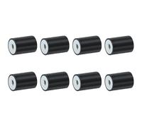 QUARKZMAN 8Pcs 20 x 30mm M6 Roscado Hembra Soporte De Goma | Aislantes De Vibración, Reemplaza Almohadillas Antivibración Base Plana Bloque Silencioso
