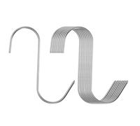 QUARKZMAN 8pcs 5" Ganchos para Carne de Acero Inoxidable 304 Gancho de Carnicero en Forma de S para Colgar Asar a la Parrilla Costilla de Ternera Barbacoa (Carga Máxima 11 Libras)