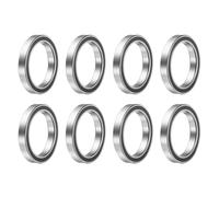 QUARKZMAN 8pcs 6704-2RS Rodamientos Rígidos de Bolas 20x27x4mm Rodamiento de Acero Cromado Doble Sellado Rodamientos de Precisión, P6 (ABEC3)