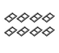 QUARKZMAN 8Pcs Adaptador De Zócalo Para Chip IC DIP 24 Pines Redondos Kit De Variedad 2.54mm/0.1" Paso Para Proyectos De Protoboard, Diseño De Placa PCB