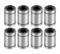 QUARKZMAN 8Pcs Cojinetes Lineales Lm8Uu Diámetro de 8mm Diámetro Exterior de 15mm Longitud de 24mm para Cnc Impresora 3D