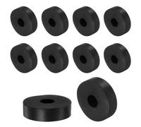 QUARKZMAN 8Pcs Espaciadores de Goma de 70mm OD 16mm ID 25mm de Altura Redondos Amortiguadores de Vibración Arandelas de Goma Gruesas para Accesorios de Hogar y Automóvil