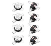 QUARKZMAN 8pcs KSD301 Termostato, 20°C/68°F 10A Normal Abierto N.O Ajuste Interruptor de Temperatura de Disco de Presión de Baquelita para Microondas Horno Cafetera Calefacción Registro